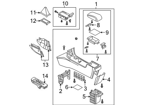 2008 Mazda 3 Control Switch Diagram for BR5S-66-9L1