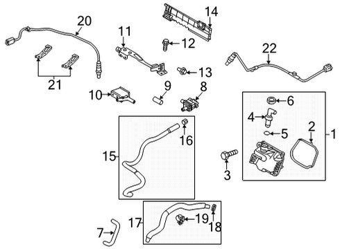 2021 Mazda CX-30 Emission System Diagram
