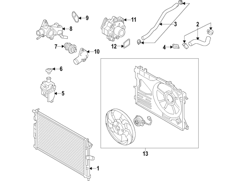 2024 Mazda CX-30 Cooling Fan Diagram