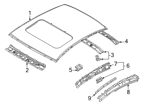 2014 Mazda 3 Roof & Components