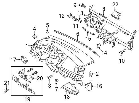 2012 Mazda 5 Instrument Panel Diagram