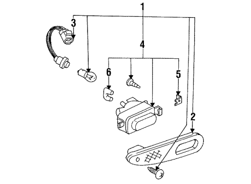 1994 Mazda RX-7 Backup Lamps Diagram