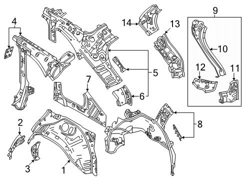 2024 Mazda CX-90 Inner Structure - Quarter Panel