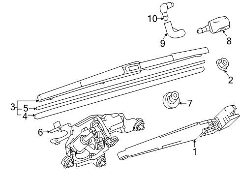 2025 Mazda CX-70 Wiper & Washer Components