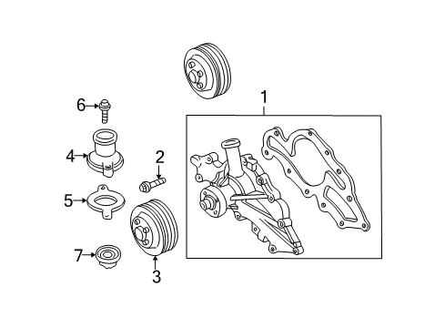 1998 Mazda B3000 Water Pump Diagram