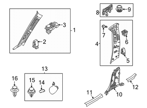 2024 Mazda CX-30 Interior Trim - Pillars