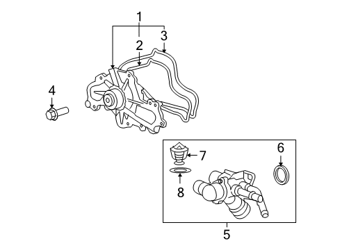 2011 Mazda CX-9 Water Pump Diagram