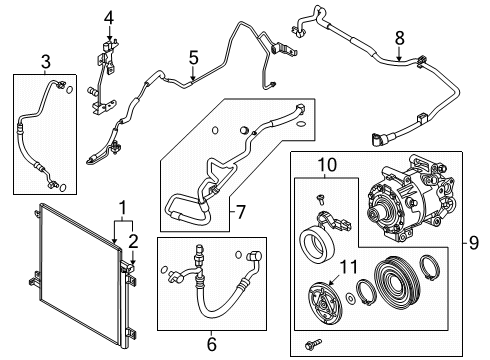 2025 Mazda CX-70 A/C Compressor