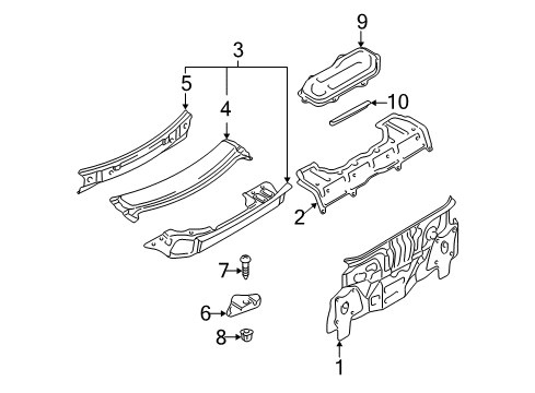 2000 Mazda Miata Rear Body