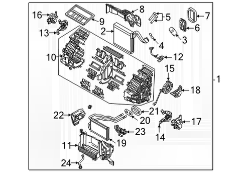 2024 Mazda CX-30 A/C & Heater Control Units Diagram