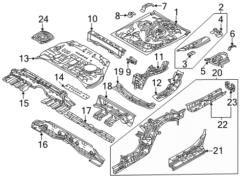 2025 Mazda CX-70 Rear Floor & Rails