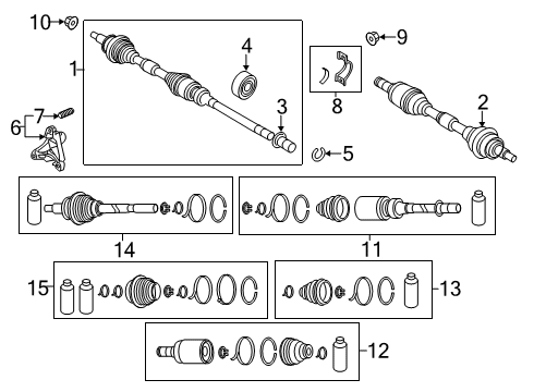 2025 Mazda CX-5 Drive Axles - Front Diagram