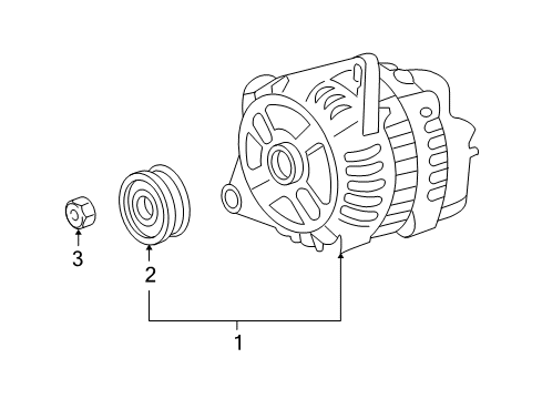 2007 Mazda CX-9 Alternator