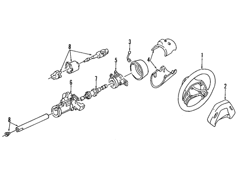 1995 Mazda B3000 Steering Column Diagram