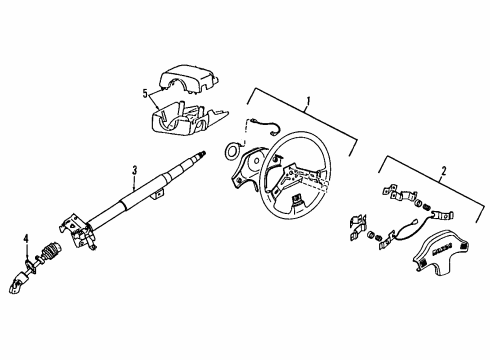 1991 Mazda Protege Steering Column Diagram