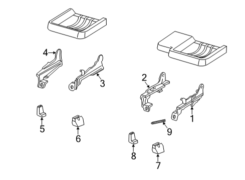 2004 Mazda B2300 Tracks & Components Diagram 2