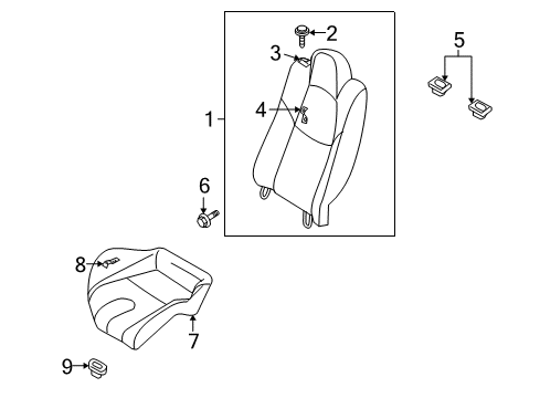2004 Mazda RX-8 Rear Seat