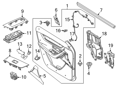 2025 Mazda CX-70 Interior Trim - Front Door