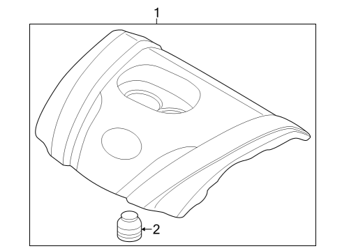 2025 Mazda CX-50 Engine Appearance Cover Diagram