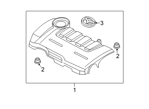 2004 Mazda 6 Engine Appearance Cover Diagram
