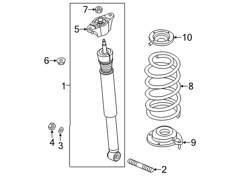 2018 Mazda 6 Shocks & Components Diagram