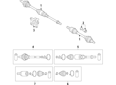 2022 Mazda CX-9 Front Axle Diagram