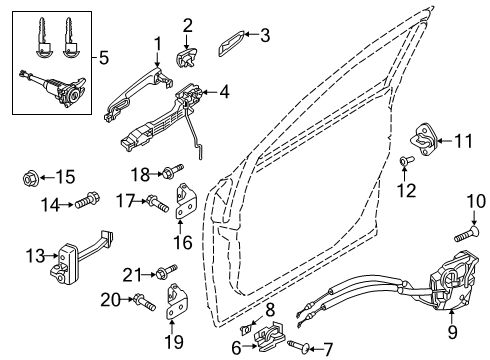 2025 Mazda 3 Front Door - Lock & Hardware
