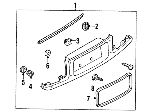 1997 Mazda 626 Finish Panel