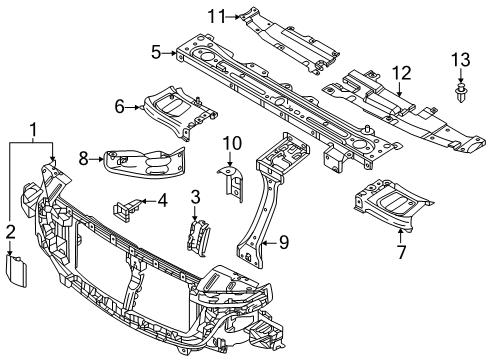 2025 Mazda CX-70 Radiator Support