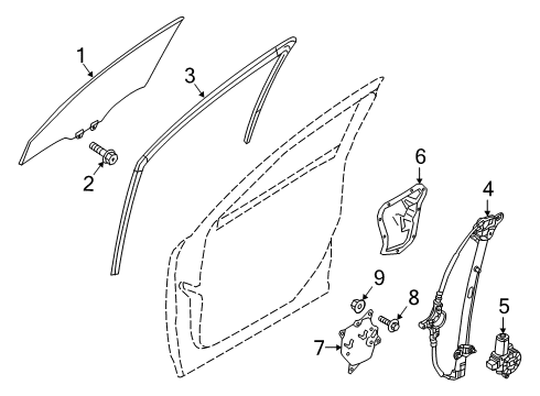 2025 Mazda 3 Glass - Door
