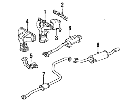1995 Mazda Protege Exhaust Manifold Diagram