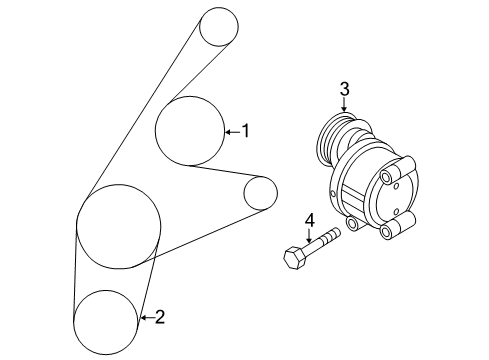 2013 Mazda 3 Belts & Pulleys Diagram