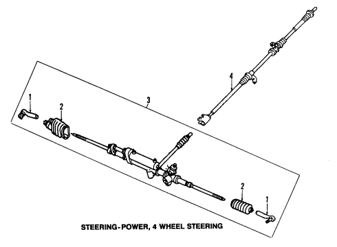 1990 Mazda 626 P/S Pump & Hoses Diagram