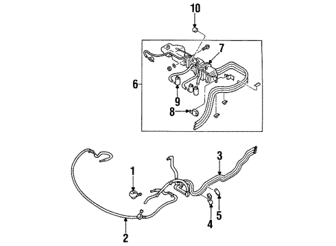 1994 Mazda RX-7 Wiper & Washer Components Diagram