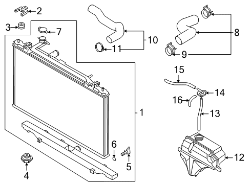 2019 Mazda CX-5 Radiator & Components Diagram