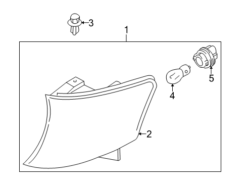 2002 Mazda MPV Bulbs Diagram