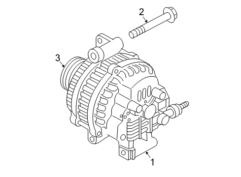 2004 Mazda 3 Alternator