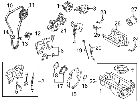 2003 Mazda Miata Engine Parts Diagram