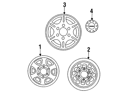 1990 Mazda B2600 Wheels Diagram