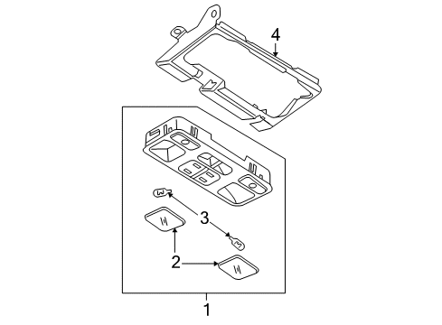 2004 Mazda 3 Overhead Console Diagram