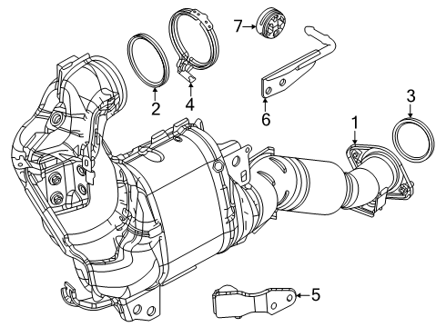 2025 Mazda CX-70 Exhaust Manifold