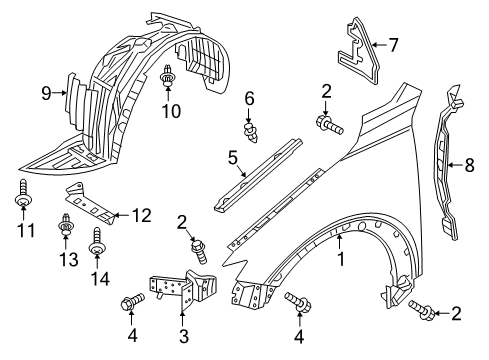 2021 Mazda CX-3 Fender & Components