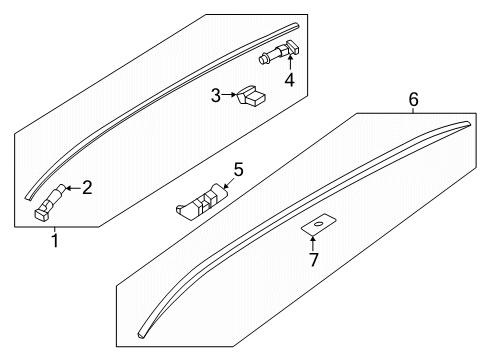 2025 Mazda CX-70 Exterior Trim - Roof