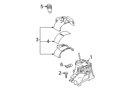 2010 Mazda 3 Gear Shift Control - AT Diagram