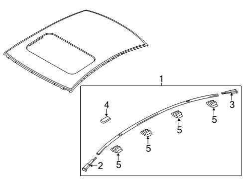 2018 Mazda 6 Exterior Trim - Roof