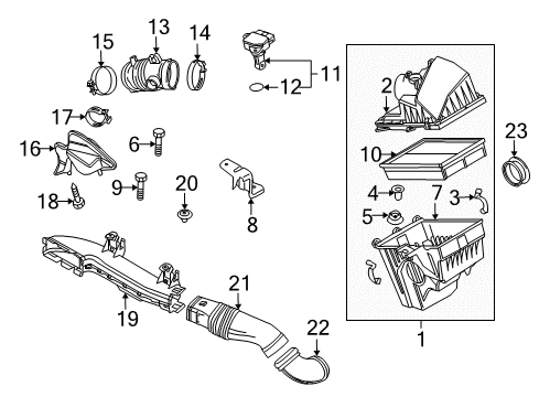 2012 Mazda 3 Air Intake Diagram