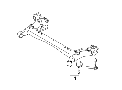 2012 Mazda 2 Rear Suspension Components Diagram