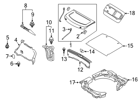 2025 Mazda 3 Interior Trim - Rear Body