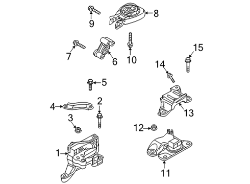2024 Mazda CX-30 Engine & Trans Mounting