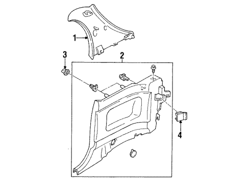 1993 Mazda MX-3 Interior Trim Diagram 5